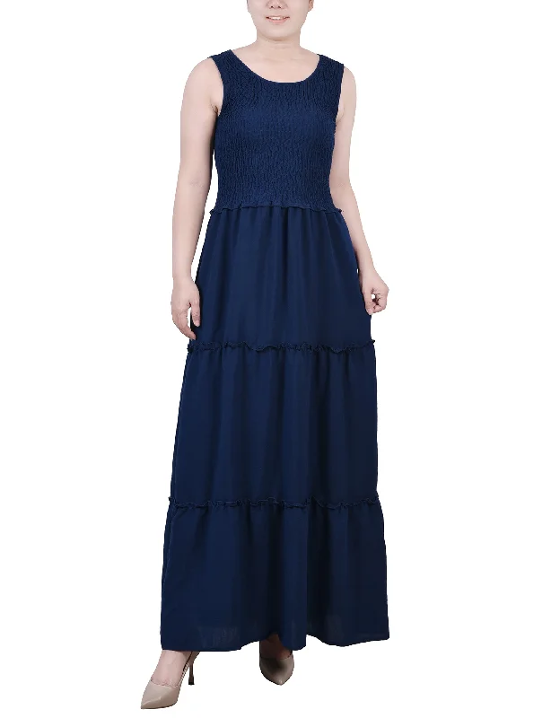 Petite Sleeveless Maxi Dress Comfortable Ruffle Maxi Dress