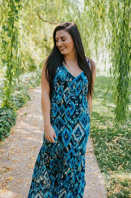 CLEARANCE- Take Me on Vacation Maxi Dress Cozy Cold-Shoulder Maxi Dress