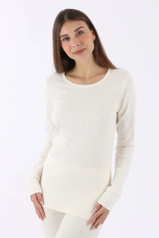Women's Thermal Base Layer Long Sleeve Tee Modern Contemporary Chic