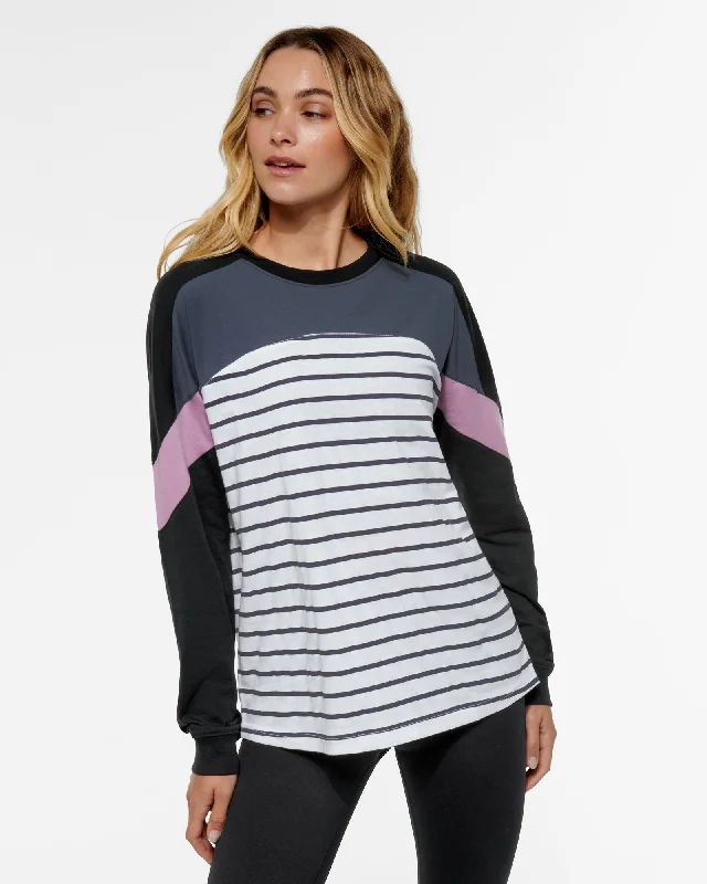 CHALET RAGLAN LONG SLEEVE TEE Oversized T-Shirt Spandex breathable