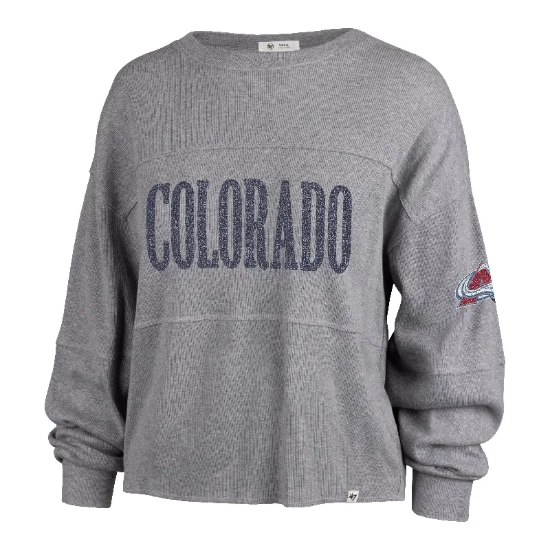 COLORADO AVALANCHE '47 JADA LONG SLEEVE TEE WOMENS Anti-Shrink Durable Soft
