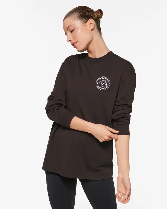 KETANI OVERSIZED LONG SLEEVE TEE Jersey Fabric Tulle Fabric Batik Fabric