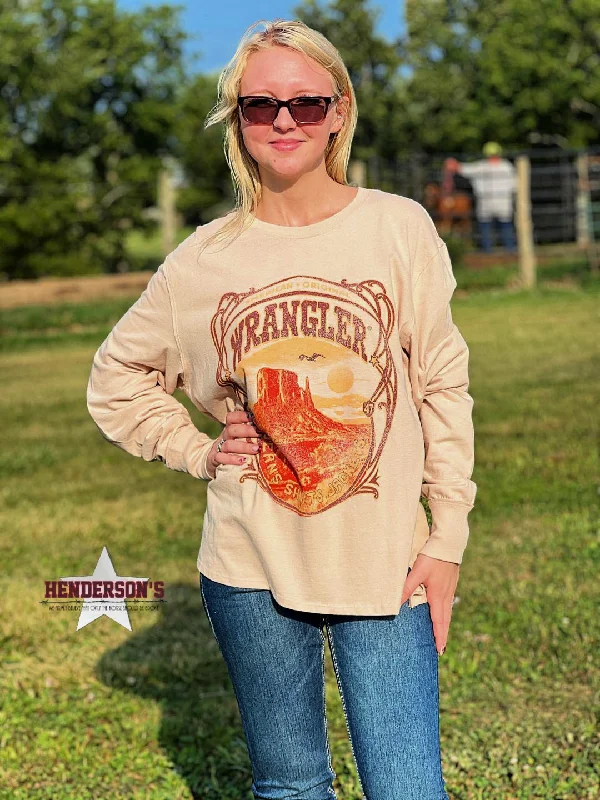 Ladies Wrangler The Desert Tee Welt Pockets Slit Pockets