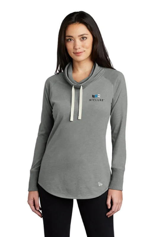New Era Women's Sueded Cotton Blend Cowl Tee Knit Fabric Woven Fabric Fleece Fabric