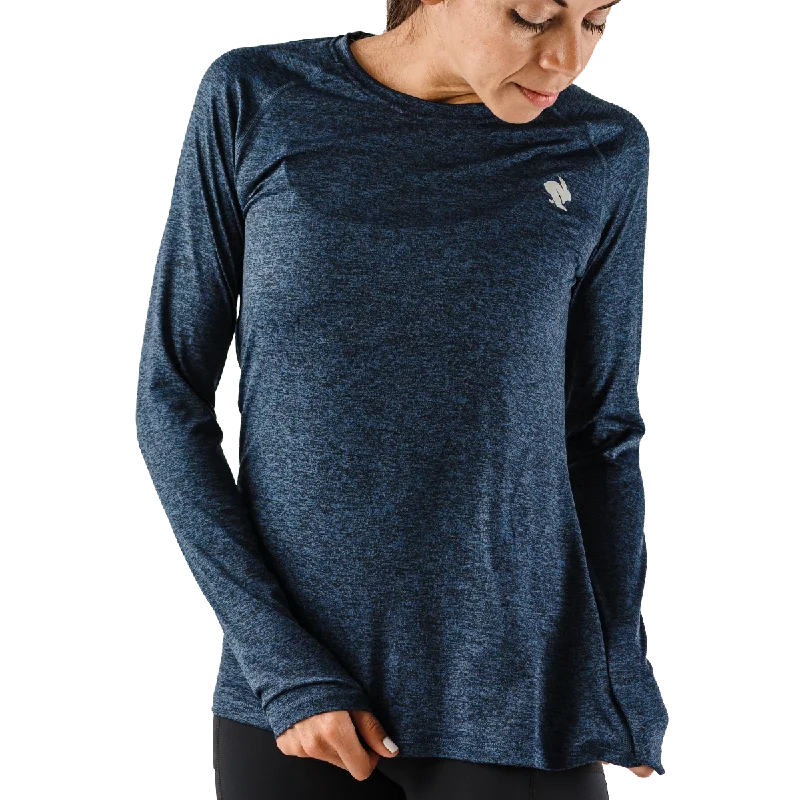 Women's EZ Tee Long Sleeve Fitted T-Shirt Seamless Stretchy