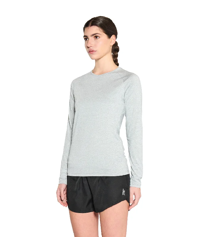 Women's Wreath Active LS T-Shirt - Grey Chenille Brocade Lace