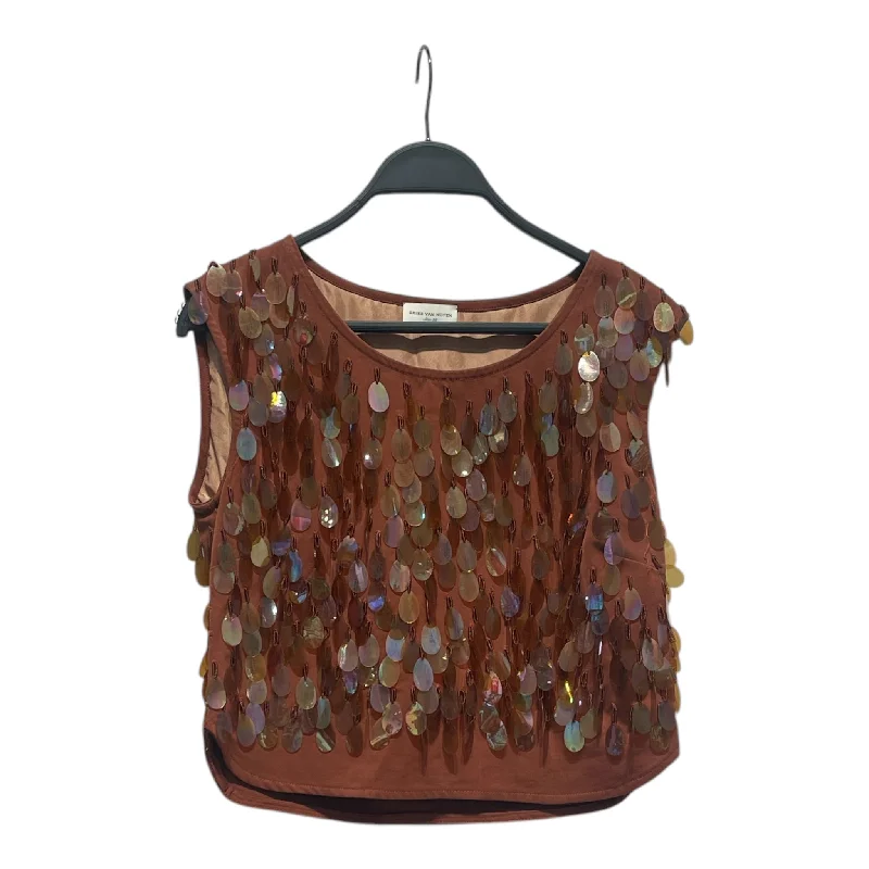 DRIES VAN NOTEN/SS Blouse/38/Iridescent/Cotton/ORN/Pullover/ Floral Print Blouse