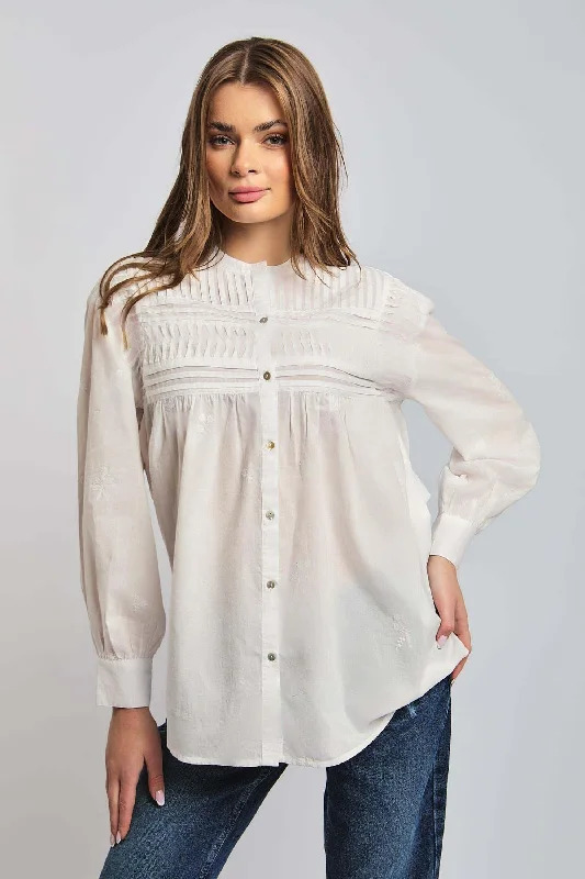 Blouse Ruffled Neck Blouse