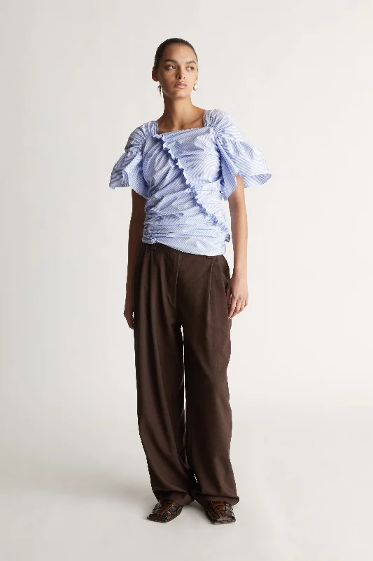 Antonia Blouse Satin Bow Blouse