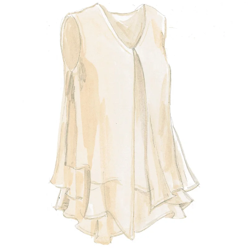 Asymmetric Hem Blouse Embellished Collar Blouse