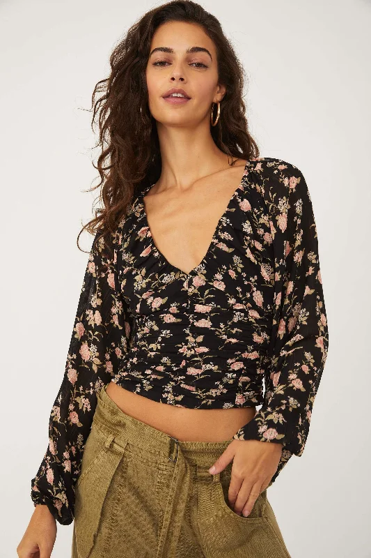 NEW FINAL ROSE BLOUSE Embellished Collar Blouse