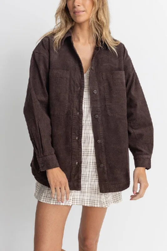 Rhythm Mono Lake Shacket Vintage Lace Blouse