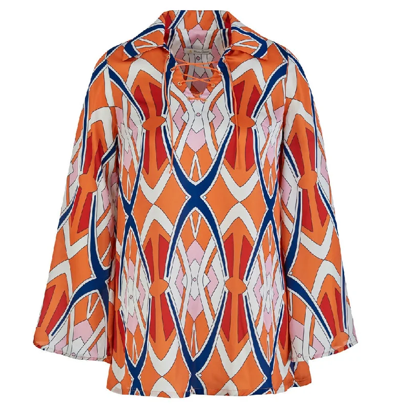 Saffron Blouse Casual Button Blouse