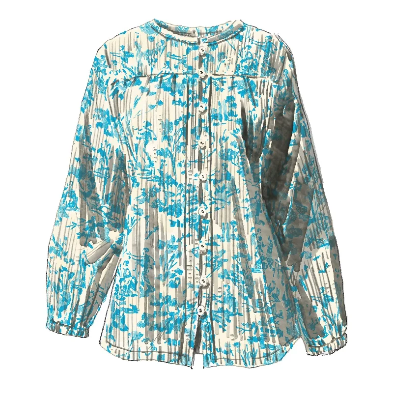 Toile Blouse Boho Chic Blouse