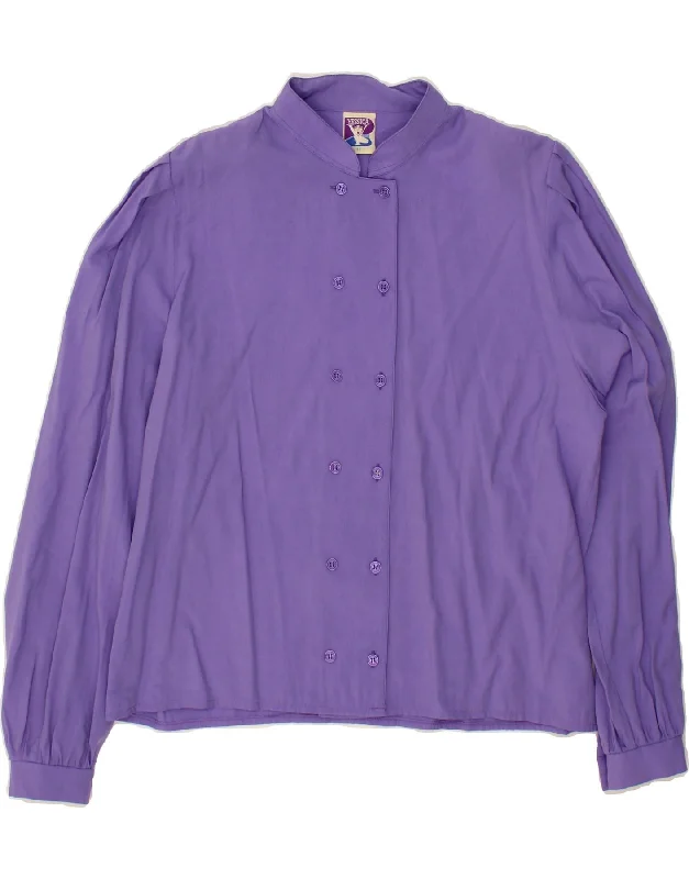 YESSICA Womens Shirt Blouse EU 44 XL Purple Viscose Everyday Stylish Blouse