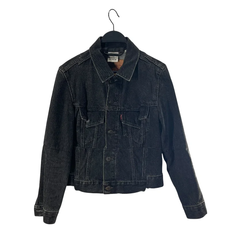 VETEMENTS/Levi's/Denim Jkt/XS/Denim/BLK/JEAN JACKET Cotton Jacket Linen Jacket Terry Jacket VETEMENTS/Levi's/Denim Jkt/XS/Denim/BLK/JEAN JACKET Cotton Jacket Linen Jacket Terry Jacket