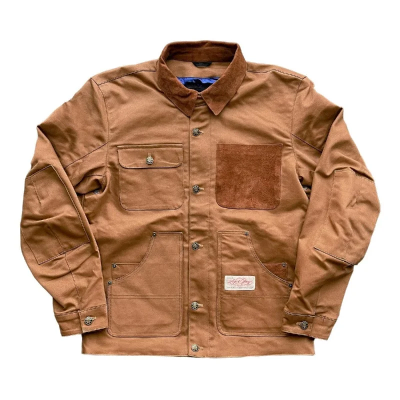 Age of Glory Craftsman Jacket in Caramel Elasticated Jacket Padded Jacket Insulated Jacket Age of Glory Craftsman Jacket in Caramel Elasticated Jacket Padded Jacket Insulated Jacket