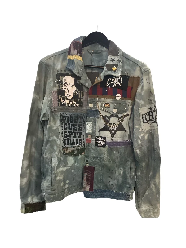 Any Old Iron X Red Mutha Red Roses Jean Jacket V-Neck Jacket Boat Neck Jacket Square Neck Jacket Any Old Iron X Red Mutha Red Roses Jean Jacket V-Neck Jacket Boat Neck Jacket Square Neck Jacket