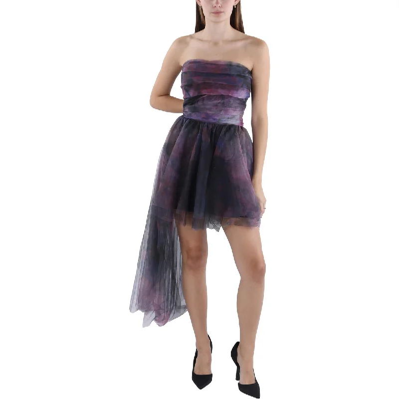 Womens Asymmetric Above Knee Mini Dress Stylish Sweetheart Mini Dress