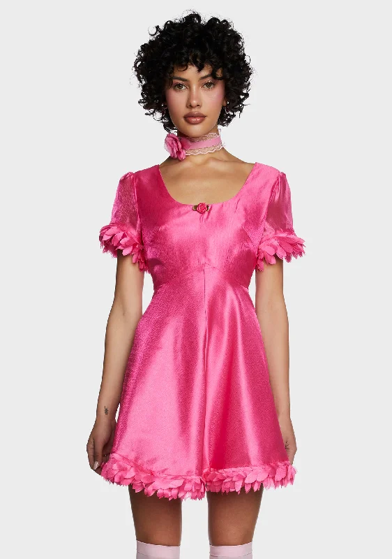Fab Party Mini Dress Classic Solid Mini Dress