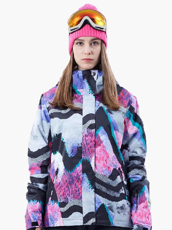 Brand Women Winter Waterproof Snowboard Jacket Skiing Jacket Striped Jacket Polka Dot Jacket Floral Jacket Brand Women Winter Waterproof Snowboard Jacket Skiing Jacket Striped Jacket Polka Dot Jacket Floral Jacket