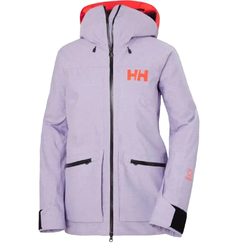 Helly Hansen Women's Powderqueen 3.0 Jacket Front Pockets Side Pockets Patch Pockets Helly Hansen Women's Powderqueen 3.0 Jacket Front Pockets Side Pockets Patch Pockets
