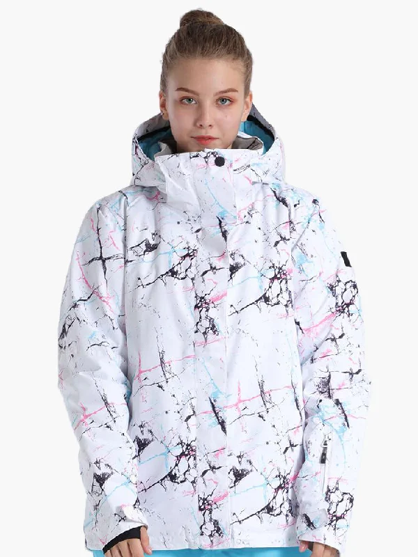 High Waterproof Colorful Metropolis Women's Ski Jacket A-Line Jacket Boat Neck Shawl Collar High Waterproof Colorful Metropolis Women's Ski Jacket A-Line Jacket Boat Neck Shawl Collar
