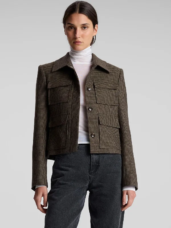 Jamie Jacket Boat Neck Shawl Collar Notched Collar