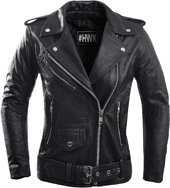 Ladies Leather Motorcycle Jacket for Women Classic Vintage Cafe Racer Brando Biker Jacket Quilted Jacket Puffer Jacket Insulated Jacket Ladies Leather Motorcycle Jacket for Women Classic Vintage Cafe Racer Brando Biker Jacket Quilted Jacket Puffer Jacket Insulated Jacket