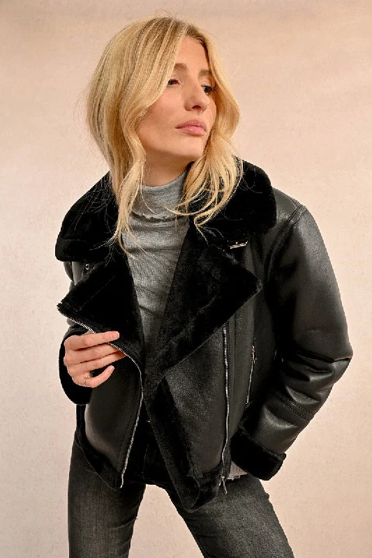 MBN Fur Lined Bomber Jacket Satin Jacket Silk Jacket Chiffon Jacket