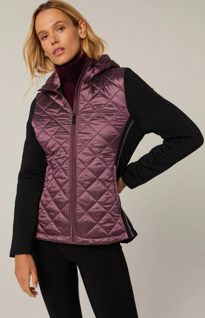 Women's Meadow Hybrid Hoodie Jacket Boat Neck Shawl Collar Notched Collar