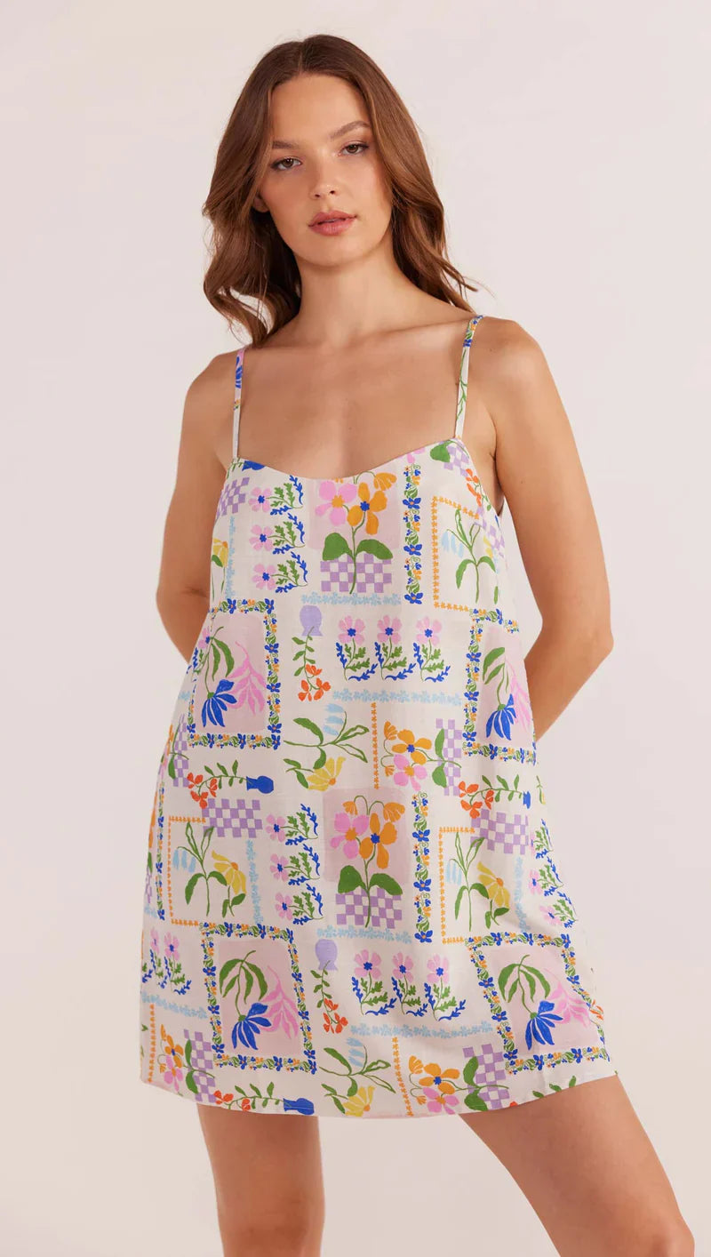 MINKPINK Nikita Mini Dress Comfortable Smocked Mini Dress