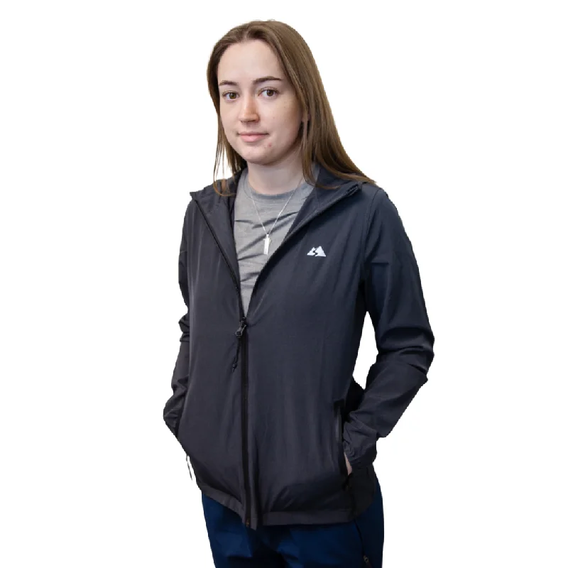 Mountain Sports Women's Soft Shell Jacket 2.0 Hoodie Zip-Up Jacket Button-Up Jacket