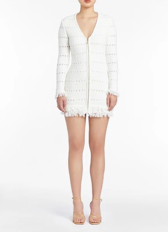 Murphy Knit Mini Dress Elegant Velvet Mini Dress