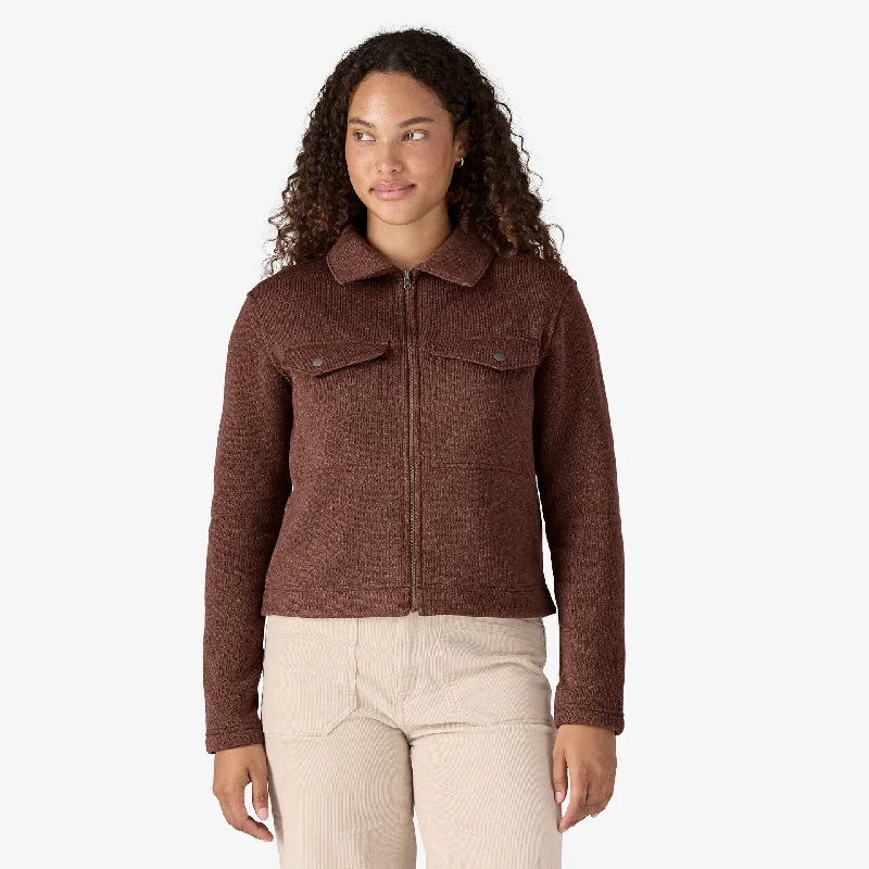 Patagonia Women's Better Sweater Zippered Fleece Chore Jacket - DULSE MAUVE Tailored Jacket Straight Jacket A-Line Jacket Patagonia Women's Better Sweater Zippered Fleece Chore Jacket - DULSE MAUVE Tailored Jacket Straight Jacket A-Line Jacket