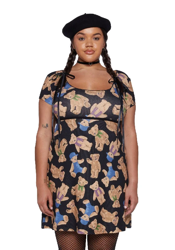 Plus Take A Tumble Mini Dress Trendy Mini Dress with Belt