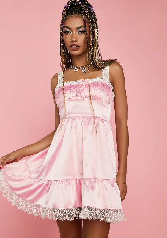Pretty Look Of An Angel Mini Dress Cozy Long Sleeve Mini Dress