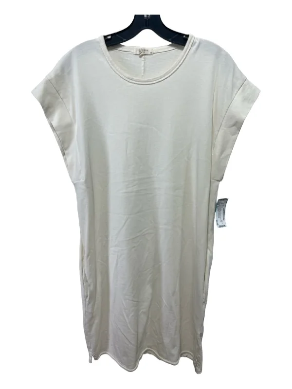 Rag & Bone Size S/P Cream Cotton Pockets seam detail Sleeveless Mini Dress Comfortable Off-Shoulder Mini Dress