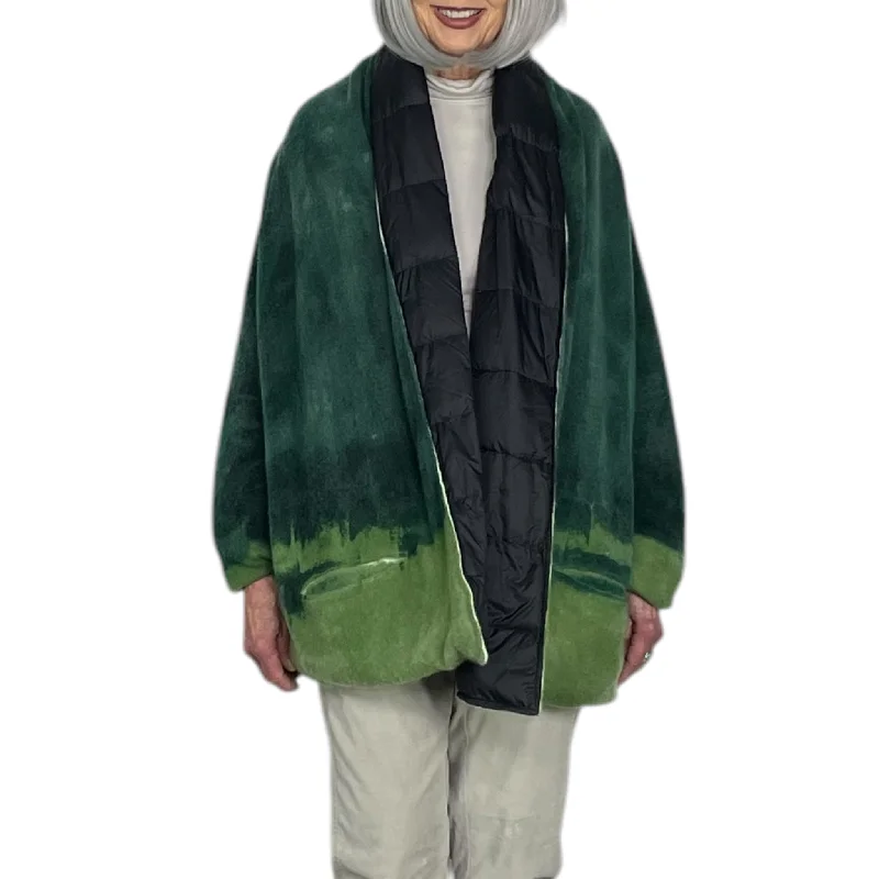ROMEO PAINTED CASHMERE PUFFER JACKET Fitted Jacket Loose Jacket Oversized Jacket
