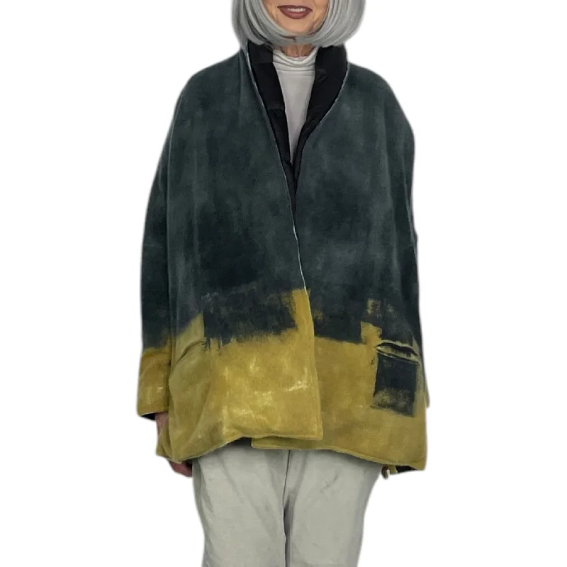 ROMEO PAINTED CASHMERE PUFFER JACKET Knit Jacket Woven Jacket Fleece Jacket