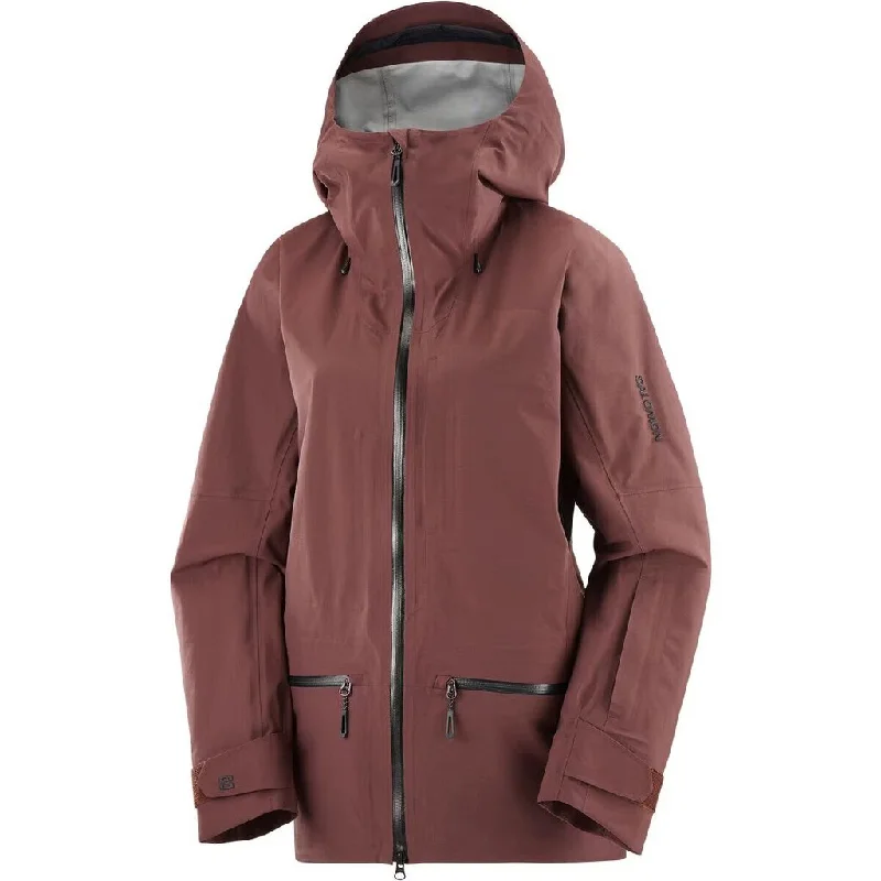 Salomon Women's Absolute 3L Shell Jacket Lace Jacket Ribbed Jacket Sequined Jacket