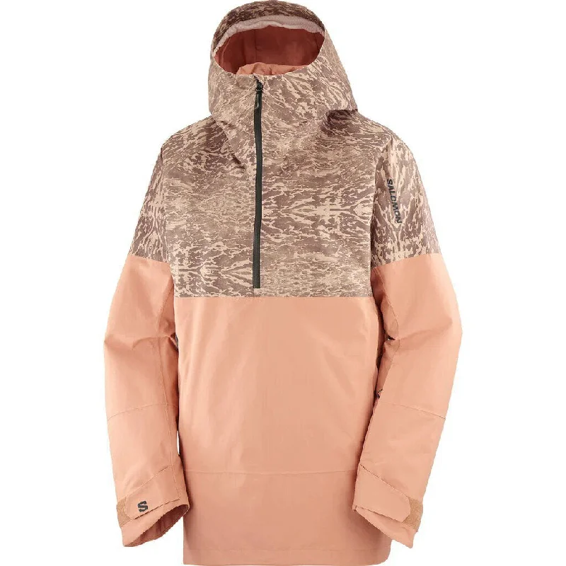 Salomon Women's Bashley Anorak Jacket Zip Front Button Front Snap Front