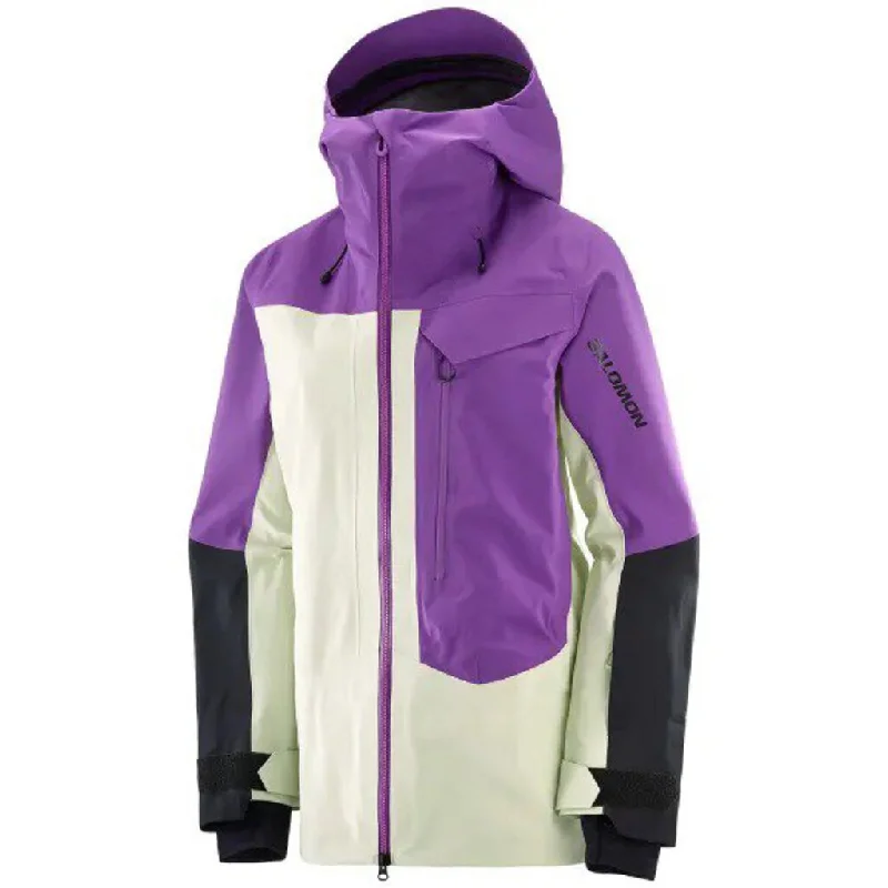 Salomon Women's Moon Patrol Gore-Tex Jacket Belted Jacket Elasticated Jacket Padded Jacket Salomon Women's Moon Patrol Gore-Tex Jacket Belted Jacket Elasticated Jacket Padded Jacket