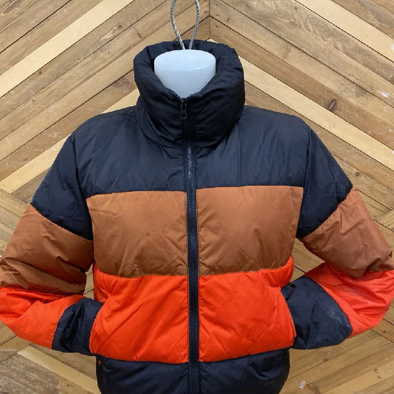 Steve Madde- puffer jacket : Black Orange -women-SM Herringbone Jacket Houndstooth Jacket Plaid Jacket Steve Madde- puffer jacket : Black Orange -women-SM Herringbone Jacket Houndstooth Jacket Plaid Jacket