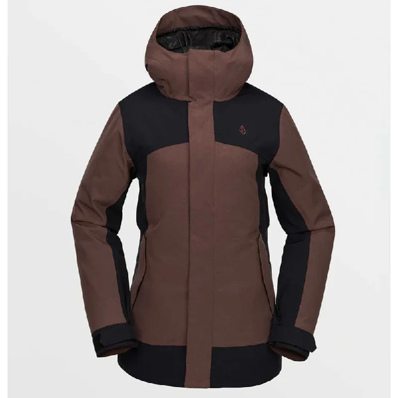 Volcom Women's Stoney Shadow Insulated Jacket Faux Fur Fabric Real Fur Fabric Shearling Fabric