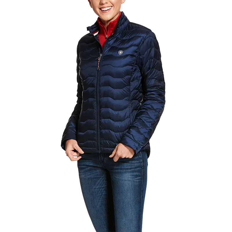 Ariat M&F Navy Blue Ideal 3.0 Jacket Fleece Fabric Down Fabric Feather Fabric