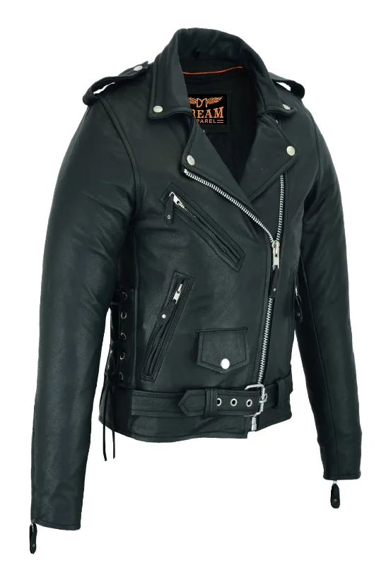 Women Motorcycle Classic Leather Jacket Premier Cowhide Leather Gun Pockets Side Laces Oversized Jacket Tailored Jacket Straight Jacket Women Motorcycle Classic Leather Jacket Premier Cowhide Leather Gun Pockets Side Laces Oversized Jacket Tailored Jacket Straight Jacket