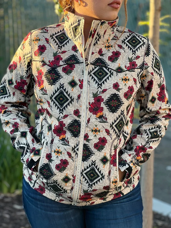 Women's Natural Aztec Floral Soft-Shell Jacket - Rock&Roll Denim Chenille Jacket Brocade Jacket Lace Jacket Women's Natural Aztec Floral Soft-Shell Jacket - Rock&Roll Denim Chenille Jacket Brocade Jacket Lace Jacket