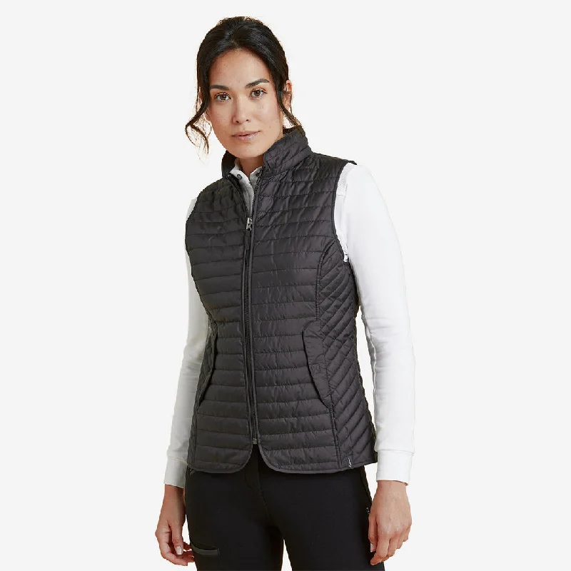 Women's Sleeveless Horse Riding Down Jacket 100 - Black Knit Jacket Woven Jacket Fleece Jacket Women's Sleeveless Horse Riding Down Jacket 100 - Black Knit Jacket Woven Jacket Fleece Jacket