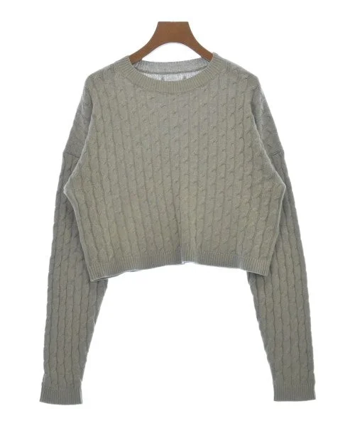 Plage Sweaters Solid Color Striped Floral Print
